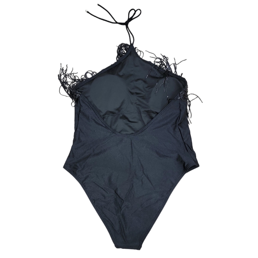 Black Fringe Bodysuit Fashion Nova - Picture 3 of 9